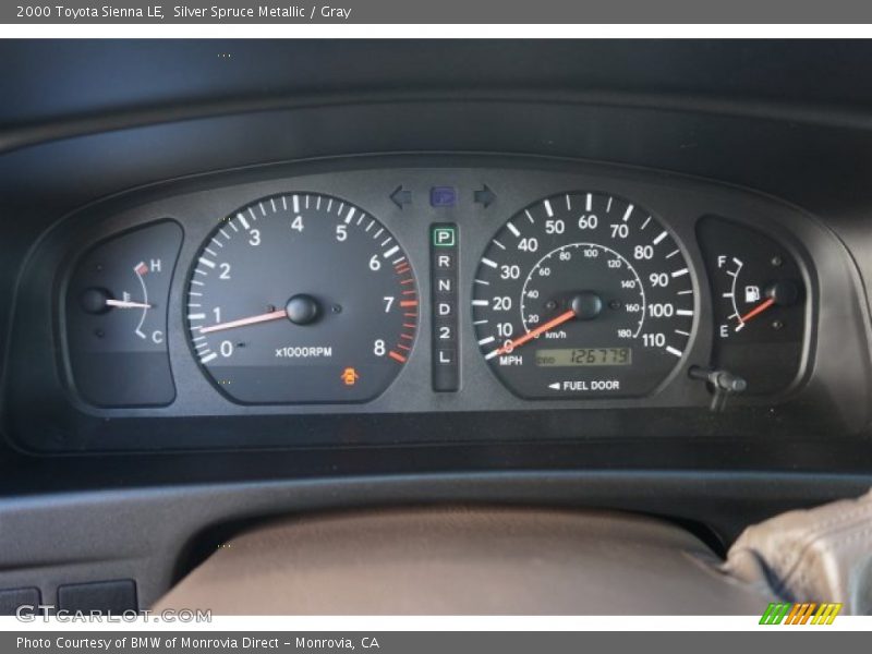 Silver Spruce Metallic / Gray 2000 Toyota Sienna LE