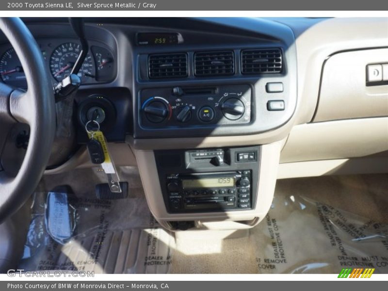 Silver Spruce Metallic / Gray 2000 Toyota Sienna LE