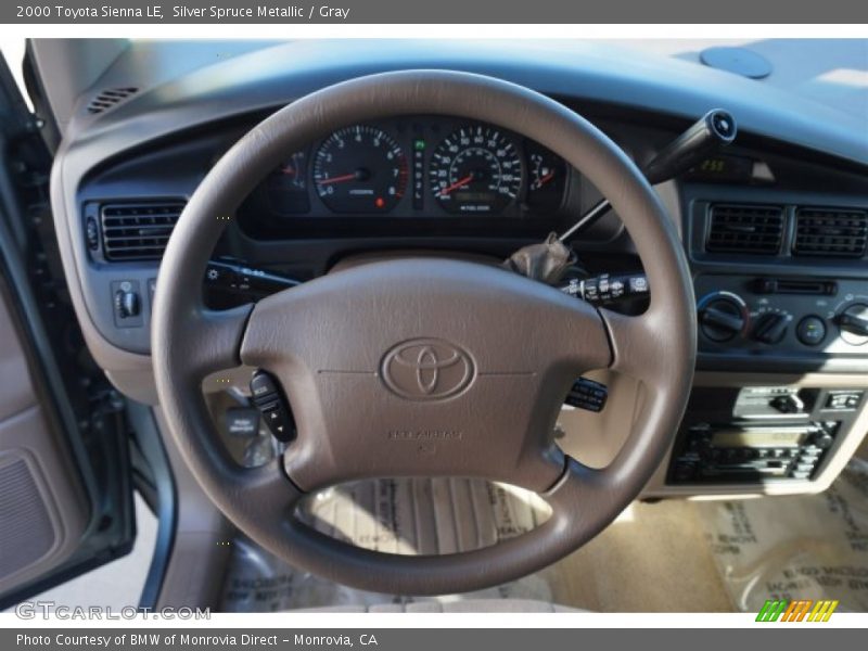 Silver Spruce Metallic / Gray 2000 Toyota Sienna LE