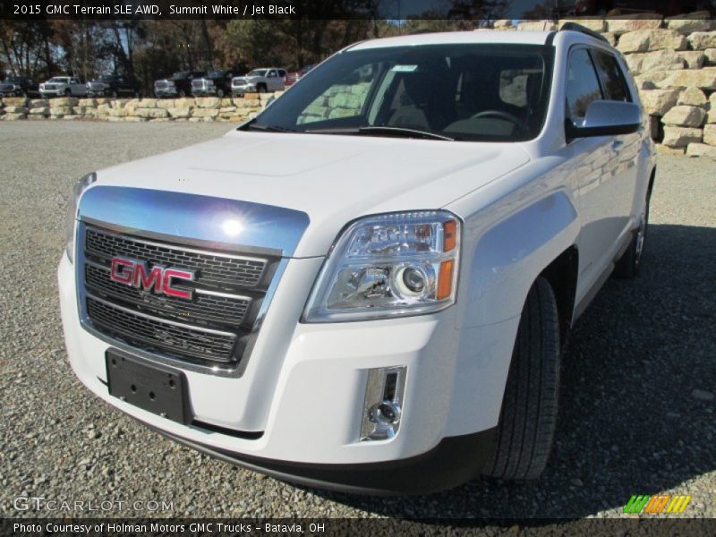 Summit White / Jet Black 2015 GMC Terrain SLE AWD