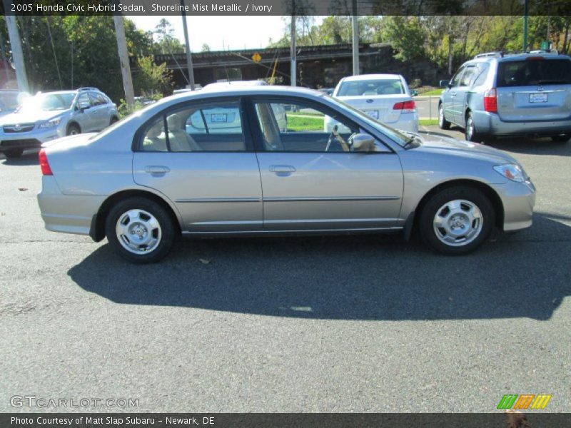 Shoreline Mist Metallic / Ivory 2005 Honda Civic Hybrid Sedan