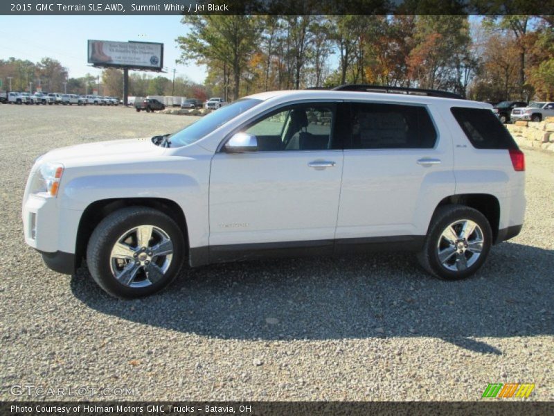 Summit White / Jet Black 2015 GMC Terrain SLE AWD
