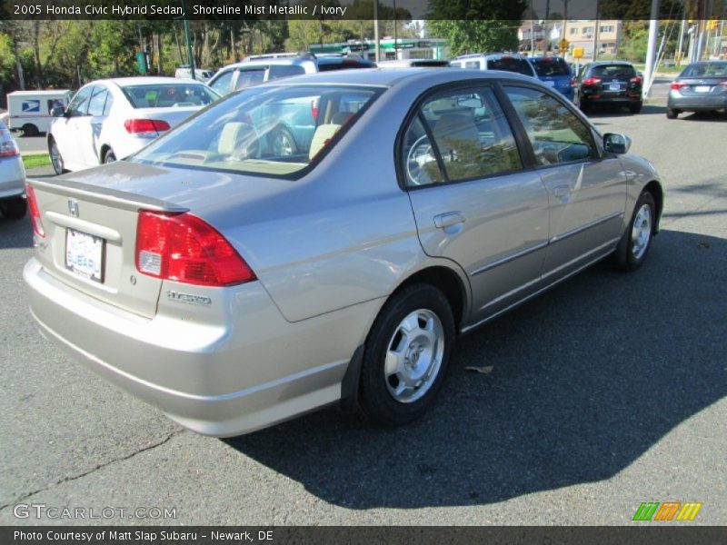 Shoreline Mist Metallic / Ivory 2005 Honda Civic Hybrid Sedan