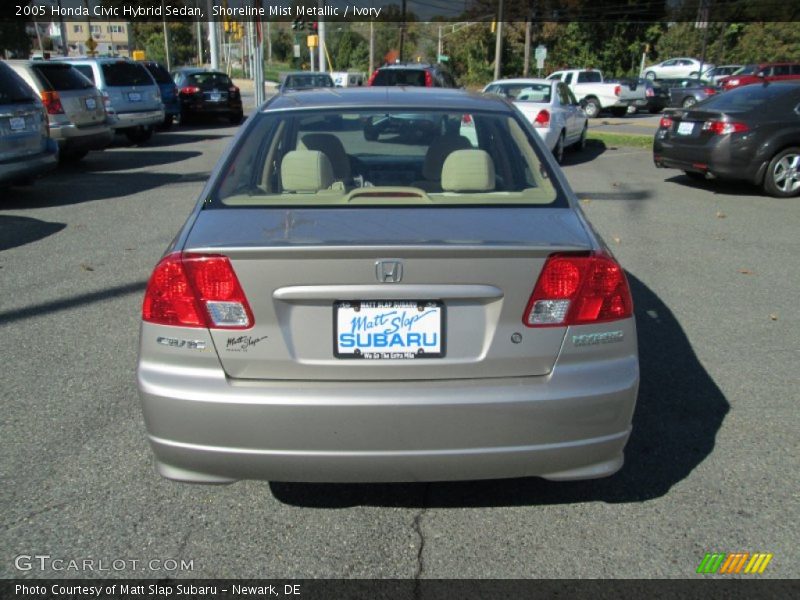 Shoreline Mist Metallic / Ivory 2005 Honda Civic Hybrid Sedan