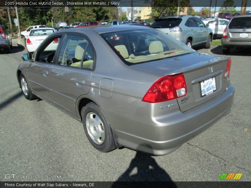 Shoreline Mist Metallic / Ivory 2005 Honda Civic Hybrid Sedan