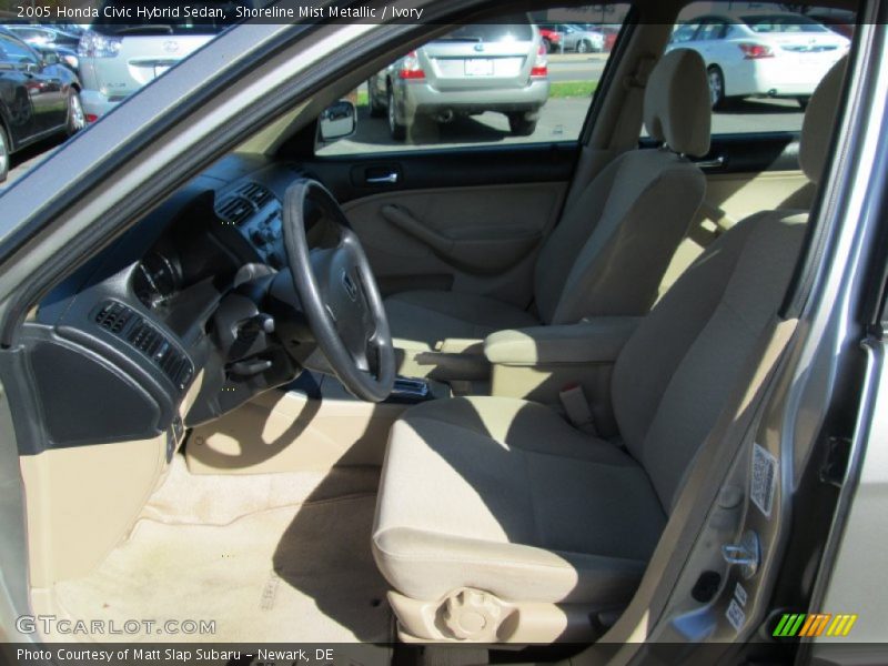 Shoreline Mist Metallic / Ivory 2005 Honda Civic Hybrid Sedan