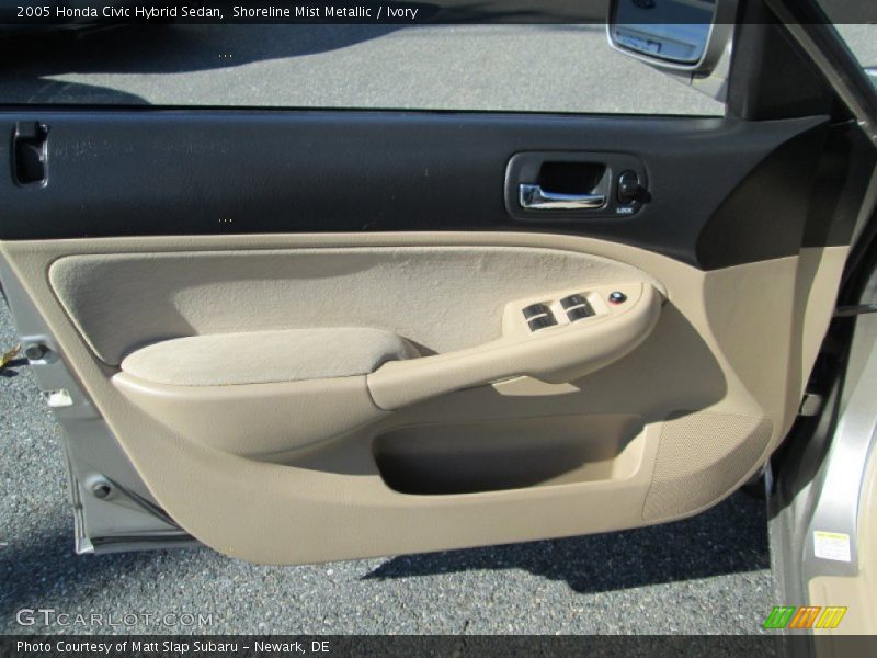 Shoreline Mist Metallic / Ivory 2005 Honda Civic Hybrid Sedan