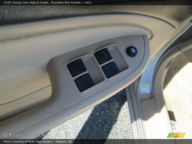 Shoreline Mist Metallic / Ivory 2005 Honda Civic Hybrid Sedan
