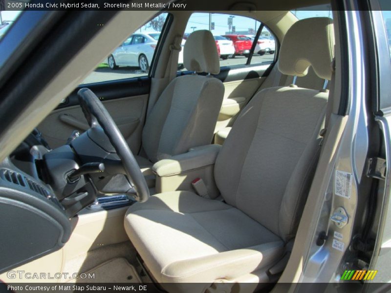 Shoreline Mist Metallic / Ivory 2005 Honda Civic Hybrid Sedan