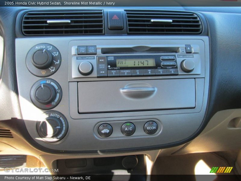 Shoreline Mist Metallic / Ivory 2005 Honda Civic Hybrid Sedan