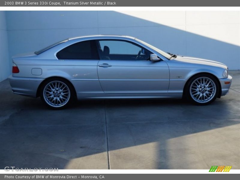 Titanium Silver Metallic / Black 2003 BMW 3 Series 330i Coupe