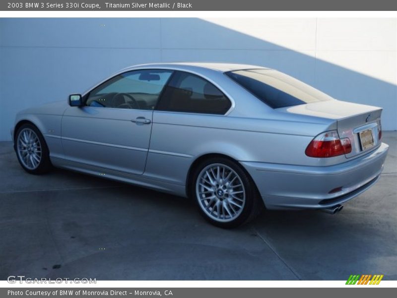 Titanium Silver Metallic / Black 2003 BMW 3 Series 330i Coupe