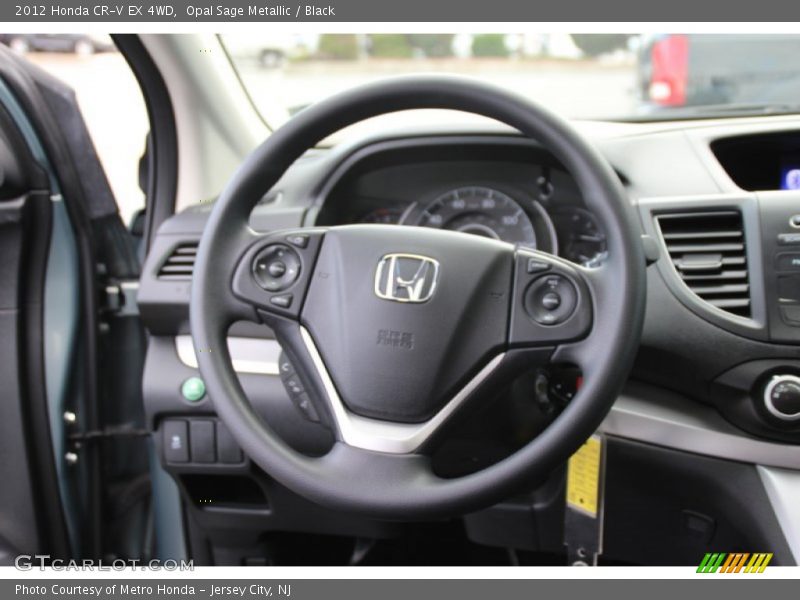 Opal Sage Metallic / Black 2012 Honda CR-V EX 4WD