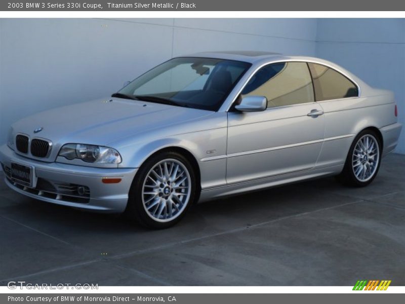 Titanium Silver Metallic / Black 2003 BMW 3 Series 330i Coupe