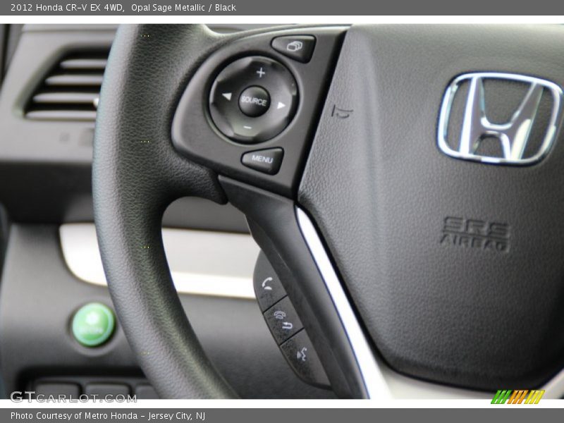Opal Sage Metallic / Black 2012 Honda CR-V EX 4WD