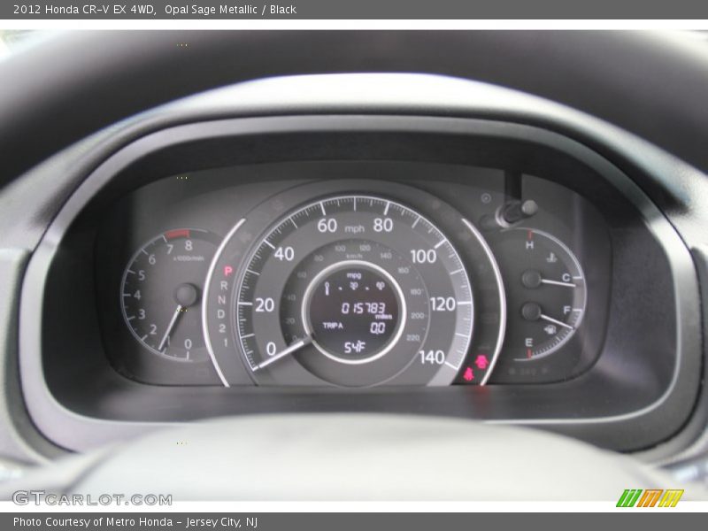 Opal Sage Metallic / Black 2012 Honda CR-V EX 4WD