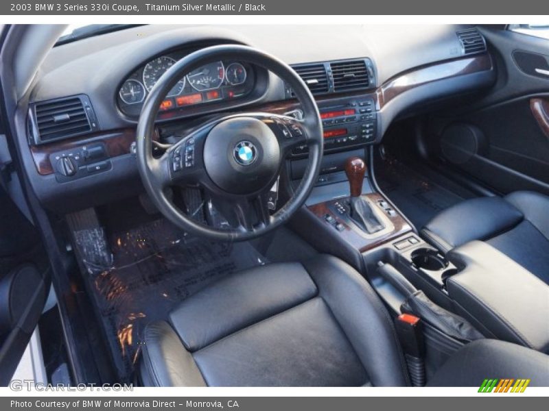 Titanium Silver Metallic / Black 2003 BMW 3 Series 330i Coupe
