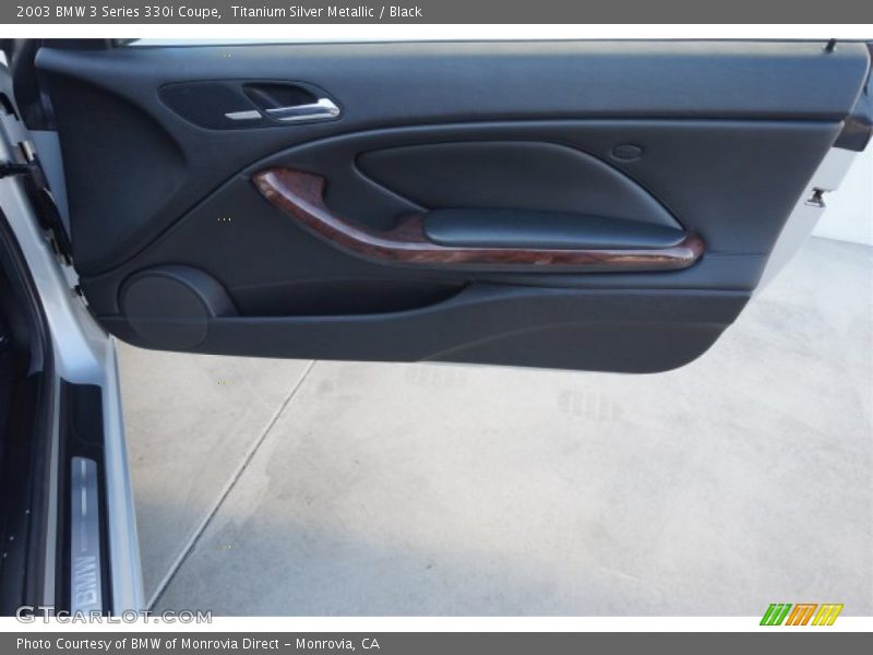 Titanium Silver Metallic / Black 2003 BMW 3 Series 330i Coupe