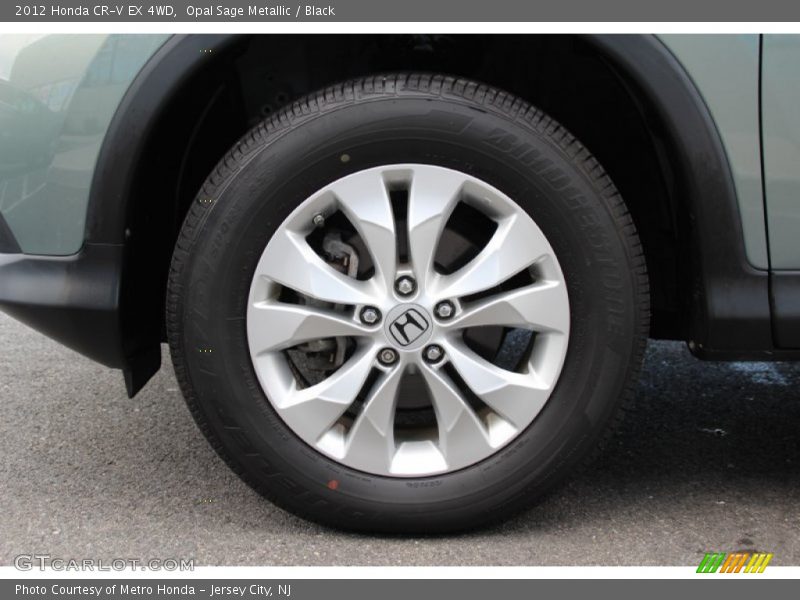 Opal Sage Metallic / Black 2012 Honda CR-V EX 4WD