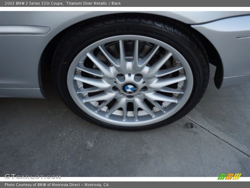 Titanium Silver Metallic / Black 2003 BMW 3 Series 330i Coupe