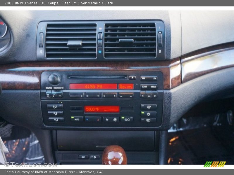 Titanium Silver Metallic / Black 2003 BMW 3 Series 330i Coupe