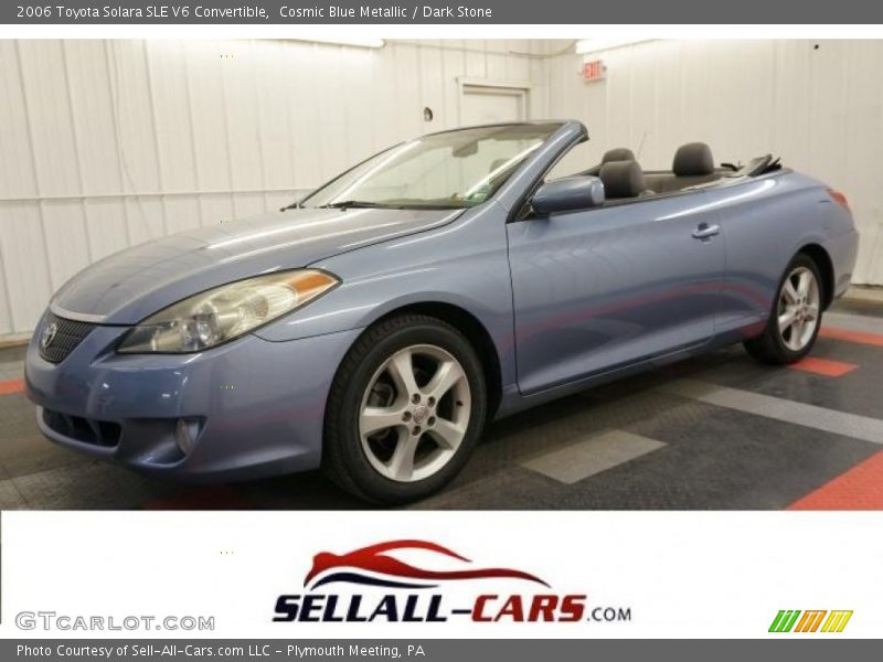 Cosmic Blue Metallic / Dark Stone 2006 Toyota Solara SLE V6 Convertible