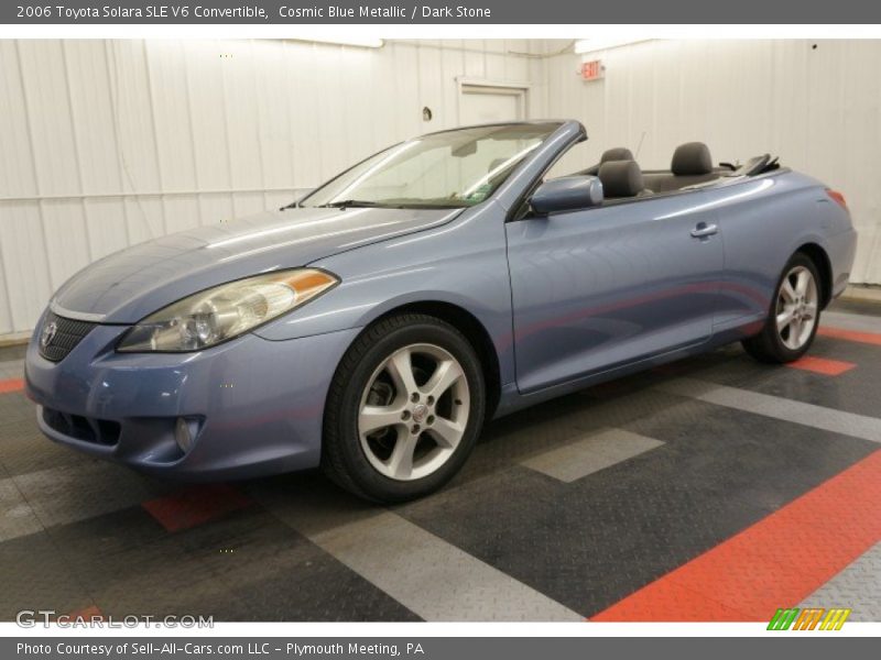 Cosmic Blue Metallic / Dark Stone 2006 Toyota Solara SLE V6 Convertible