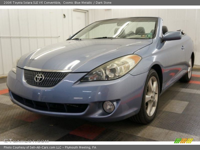 Cosmic Blue Metallic / Dark Stone 2006 Toyota Solara SLE V6 Convertible