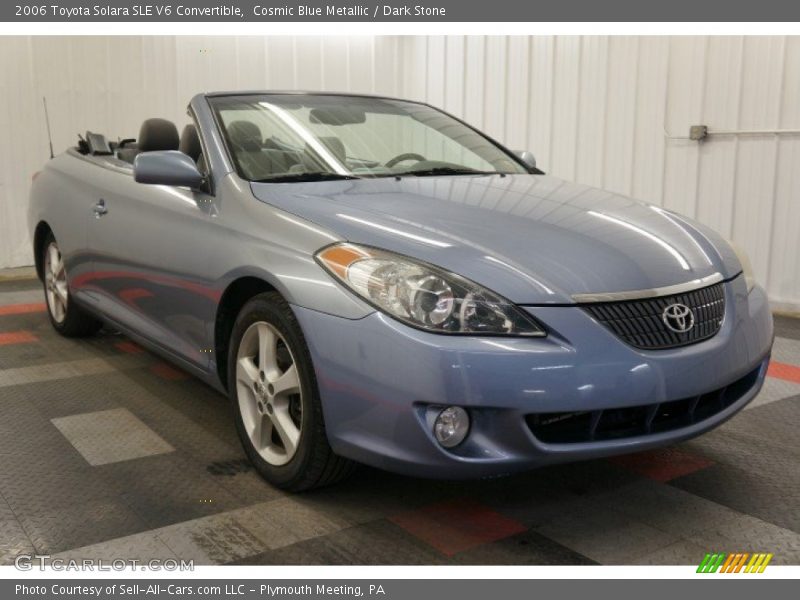 Cosmic Blue Metallic / Dark Stone 2006 Toyota Solara SLE V6 Convertible