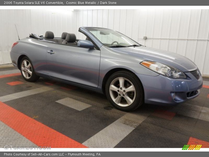 Cosmic Blue Metallic / Dark Stone 2006 Toyota Solara SLE V6 Convertible