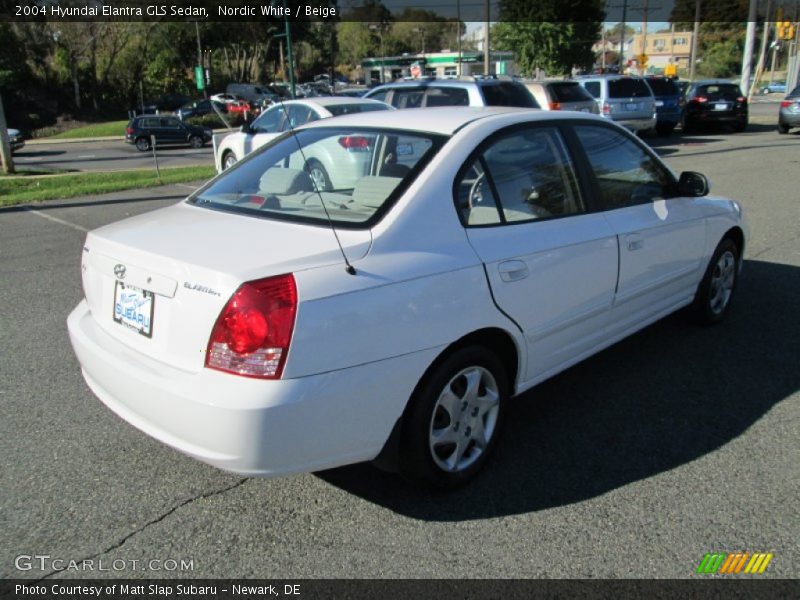 Nordic White / Beige 2004 Hyundai Elantra GLS Sedan