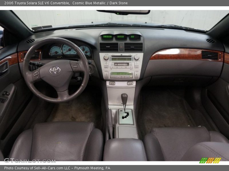 Cosmic Blue Metallic / Dark Stone 2006 Toyota Solara SLE V6 Convertible