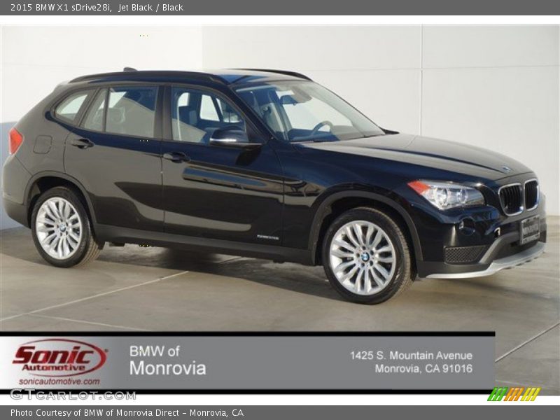 Jet Black / Black 2015 BMW X1 sDrive28i