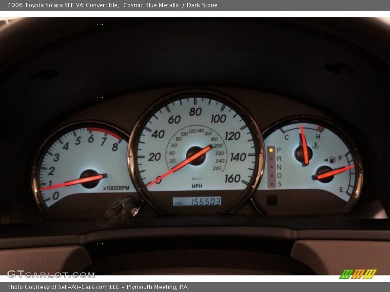 Cosmic Blue Metallic / Dark Stone 2006 Toyota Solara SLE V6 Convertible
