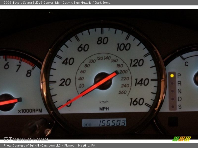 Cosmic Blue Metallic / Dark Stone 2006 Toyota Solara SLE V6 Convertible