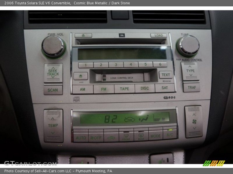 Cosmic Blue Metallic / Dark Stone 2006 Toyota Solara SLE V6 Convertible