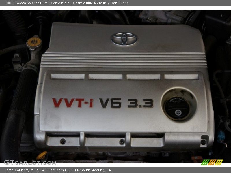 Cosmic Blue Metallic / Dark Stone 2006 Toyota Solara SLE V6 Convertible