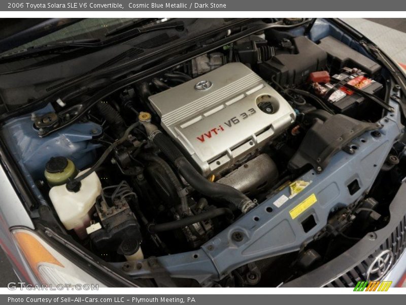 Cosmic Blue Metallic / Dark Stone 2006 Toyota Solara SLE V6 Convertible