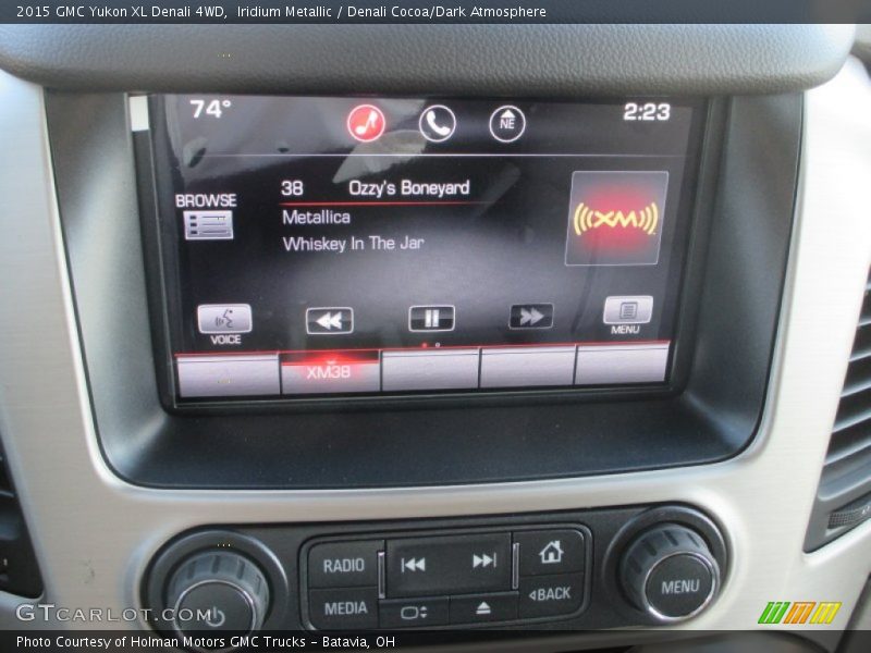 Iridium Metallic / Denali Cocoa/Dark Atmosphere 2015 GMC Yukon XL Denali 4WD