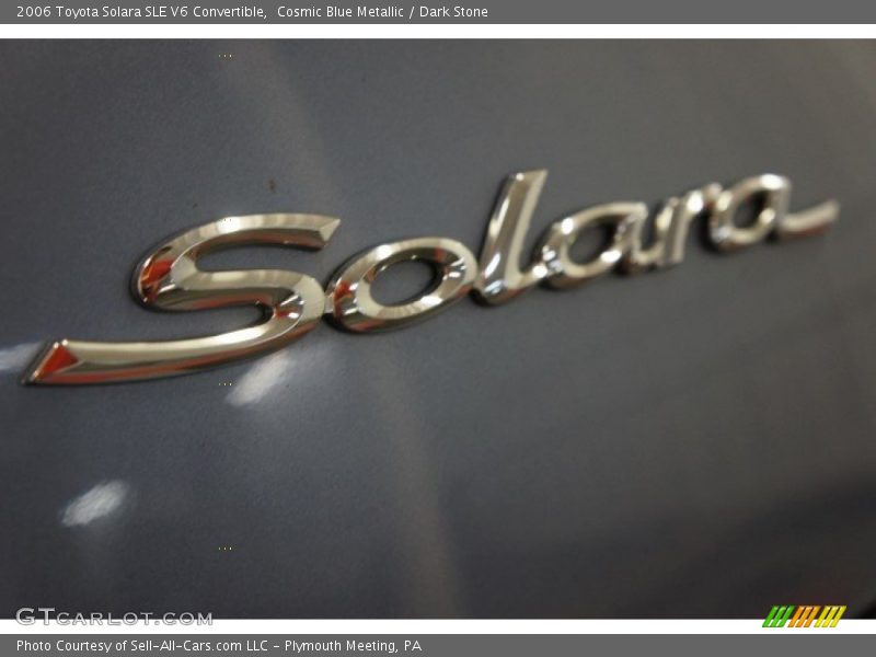Cosmic Blue Metallic / Dark Stone 2006 Toyota Solara SLE V6 Convertible