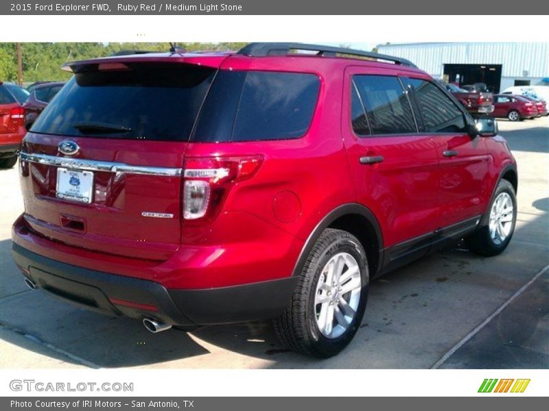 Ruby Red / Medium Light Stone 2015 Ford Explorer FWD