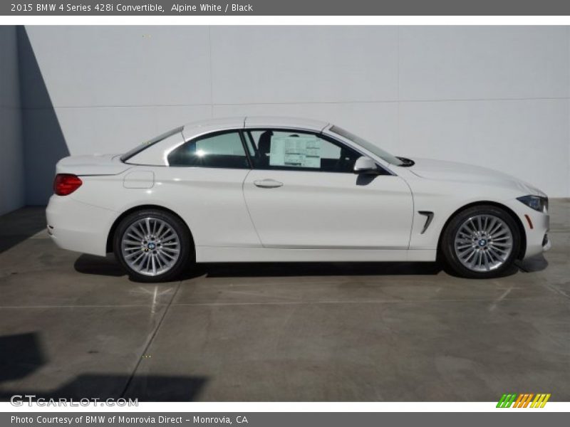 Alpine White / Black 2015 BMW 4 Series 428i Convertible