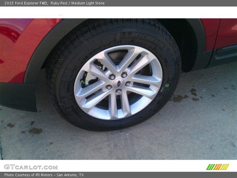 Ruby Red / Medium Light Stone 2015 Ford Explorer FWD