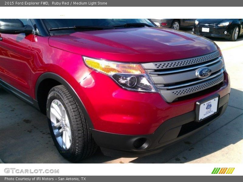 Ruby Red / Medium Light Stone 2015 Ford Explorer FWD