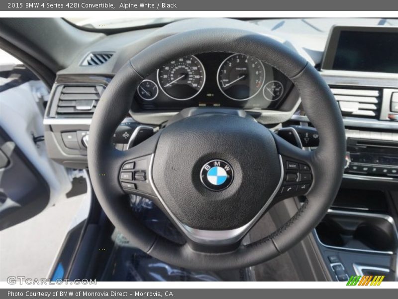 Alpine White / Black 2015 BMW 4 Series 428i Convertible