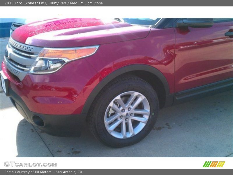 Ruby Red / Medium Light Stone 2015 Ford Explorer FWD