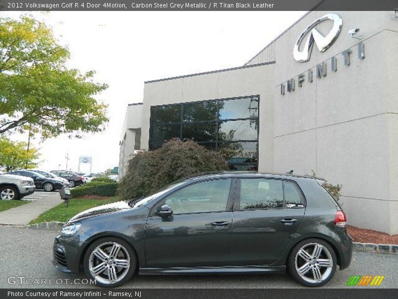 Carbon Steel Grey Metallic / R Titan Black Leather 2012 Volkswagen Golf R 4 Door 4Motion