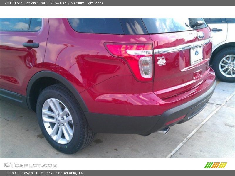 Ruby Red / Medium Light Stone 2015 Ford Explorer FWD