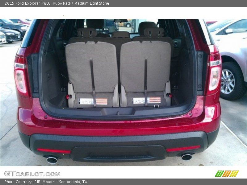 Ruby Red / Medium Light Stone 2015 Ford Explorer FWD