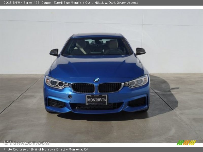 Estoril Blue Metallic / Oyster/Black w/Dark Oyster Accents 2015 BMW 4 Series 428i Coupe
